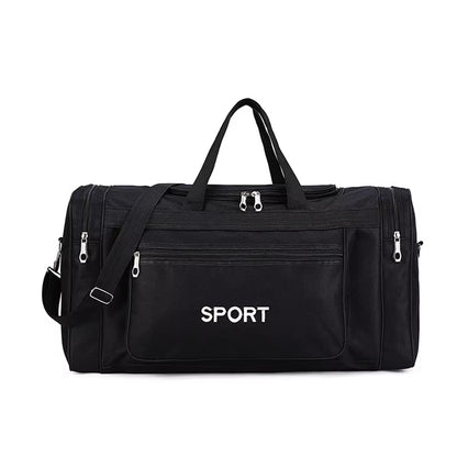 Nylon Travel Duffel Bag for Men and Women - Large Capacity Carry-On Luggage and Weekender Gym Holdall