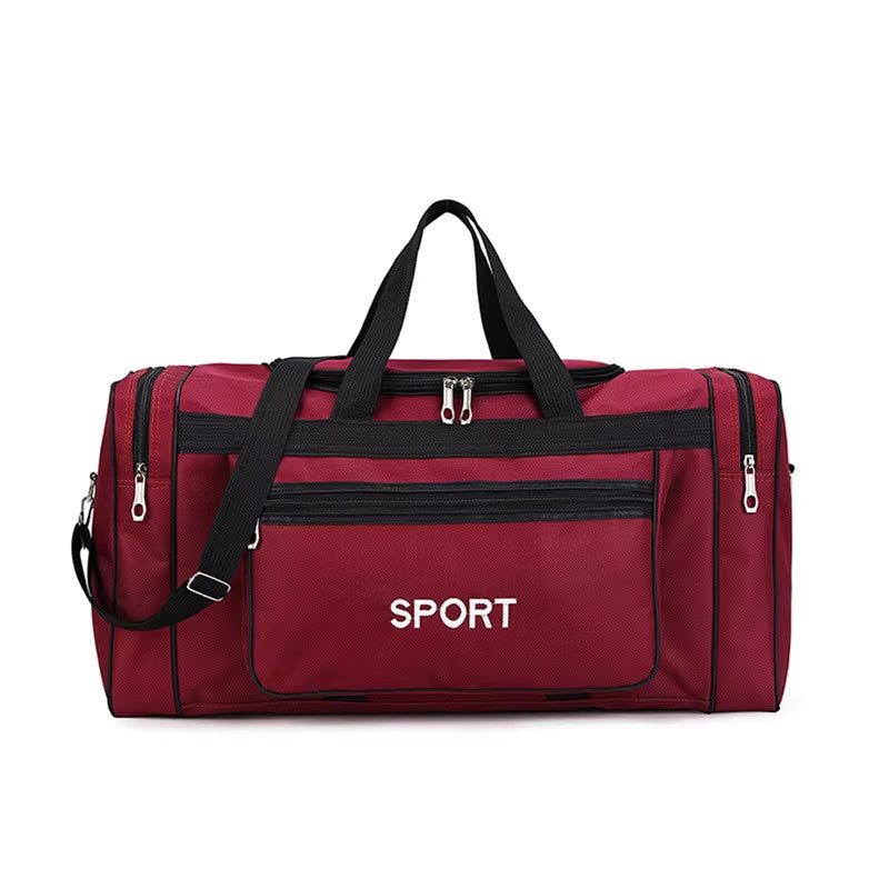 Nylon Travel Duffel Bag for Men and Women - Large Capacity Carry-On Luggage and Weekender Gym Holdall