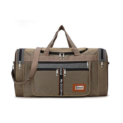 Nylon Travel Duffel Bag for Men and Women - Large Capacity Carry-On Luggage and Weekender Gym Holdall